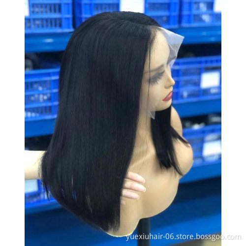 13x4 Lace Frontal Straight Bob Wig Wholesale Price Natural Hairline Brazilian Virgin Human Hair Short Cut Straight Bob Style